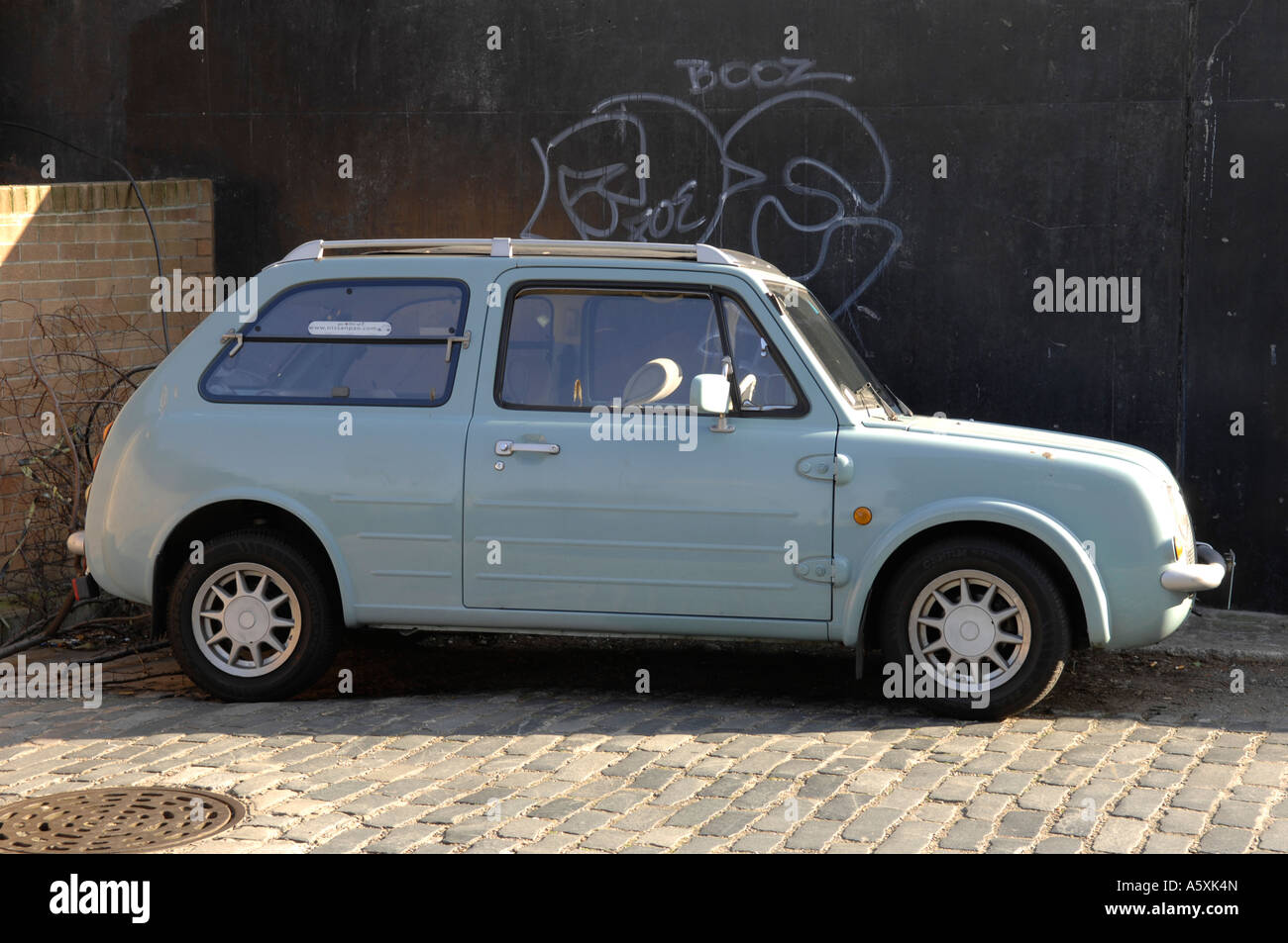 Schrullige kleine Auto Stockfoto