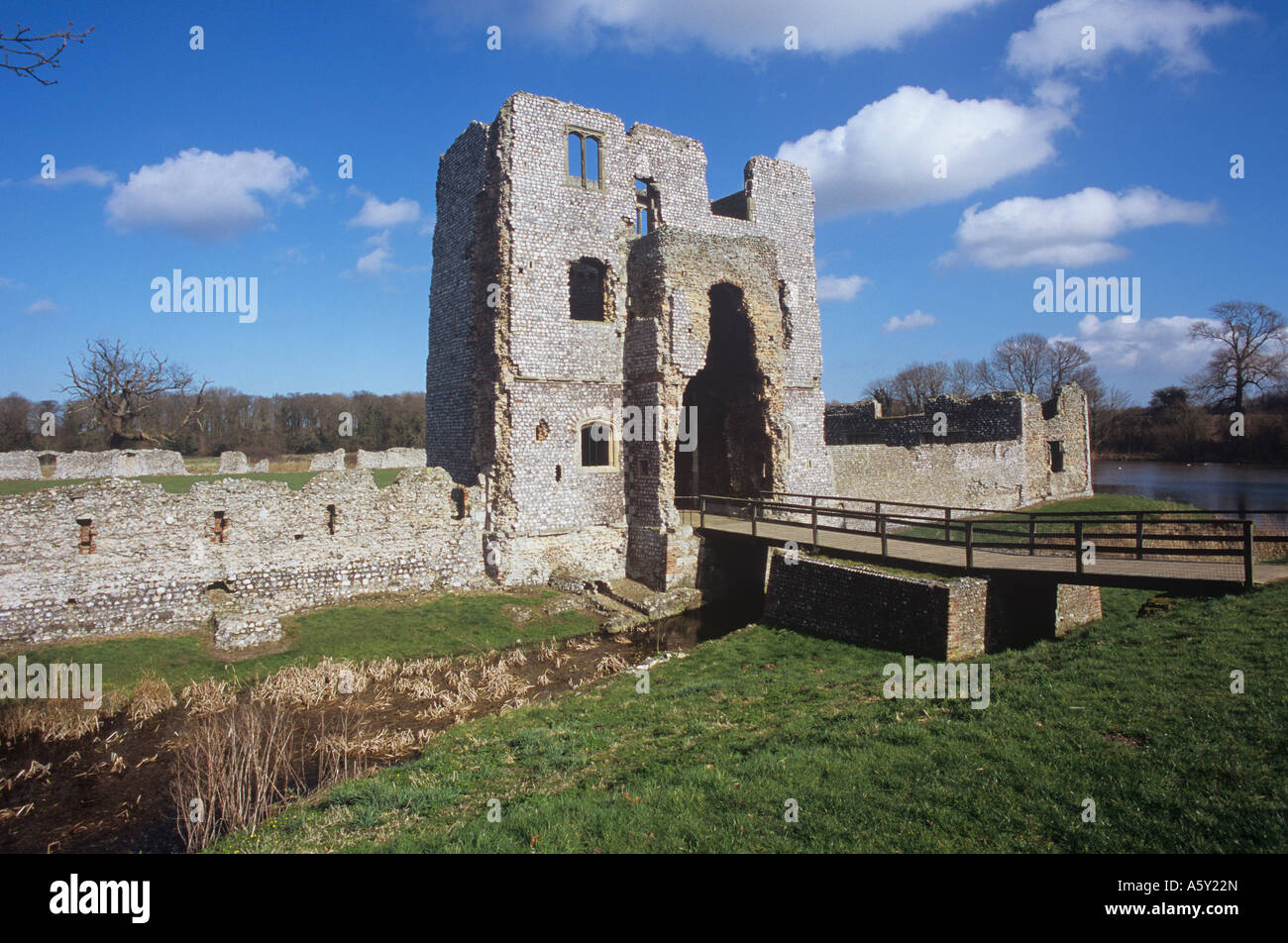 Baconsthorpe Castle Norfolk Stockfoto