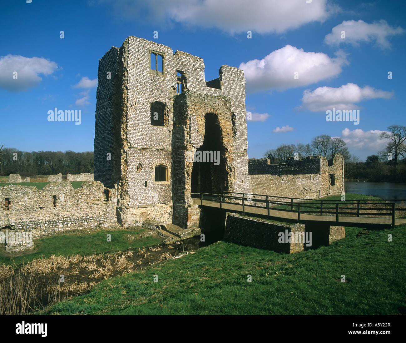 Baconsthorpe Castle Norfolk Stockfoto