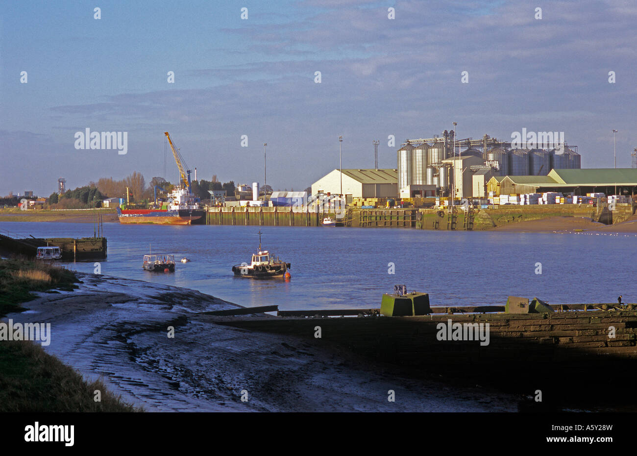 Kings Lynn docks Stockfoto