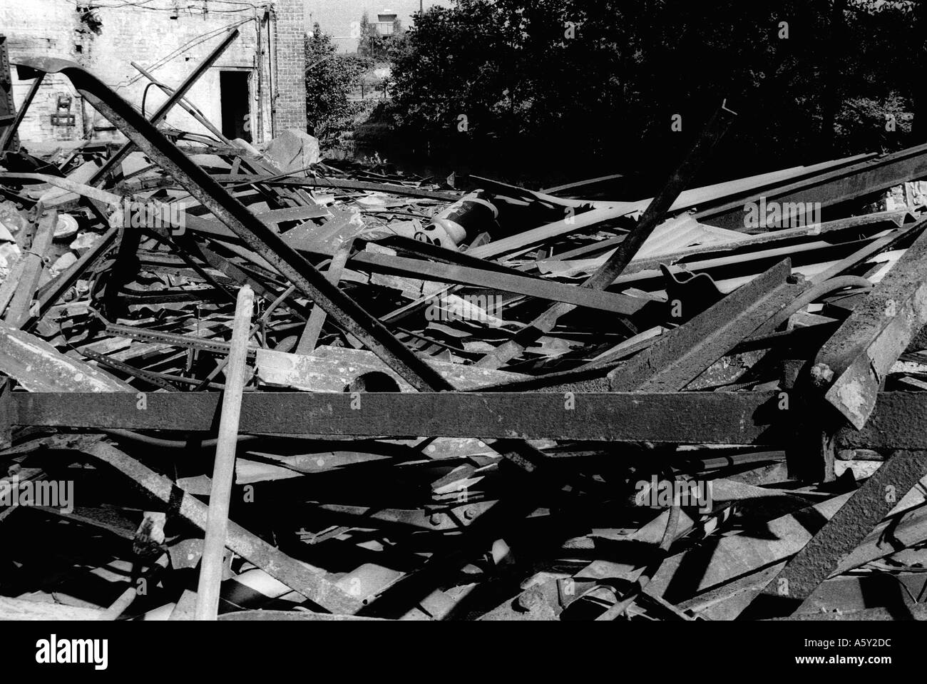 Ruine verfallene Fabrik Verfall rückläufiger industrieller Entwicklung Stockfoto