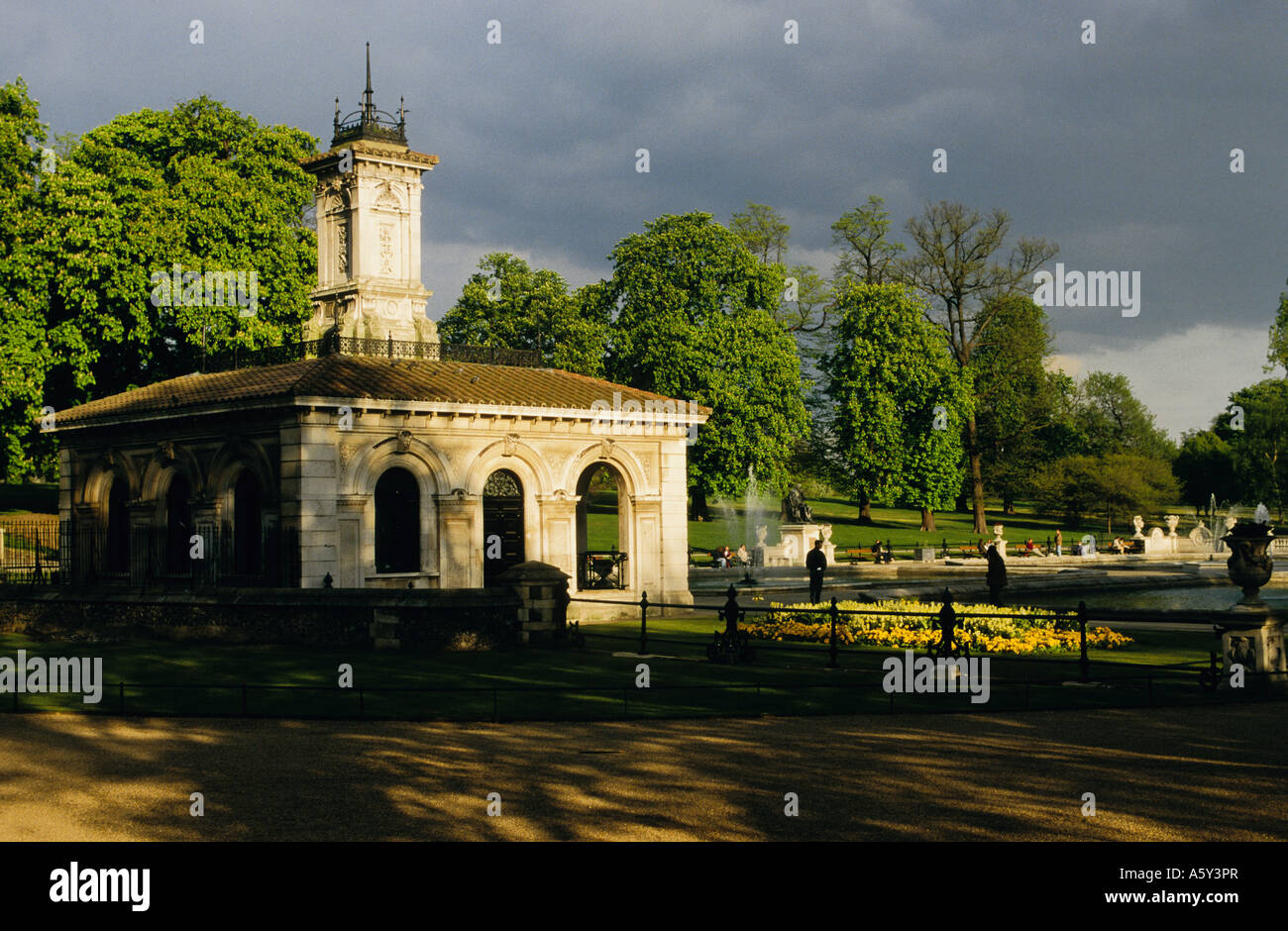 Die Italienisch-Gärten in London Kensington Gardens London England Stockfoto