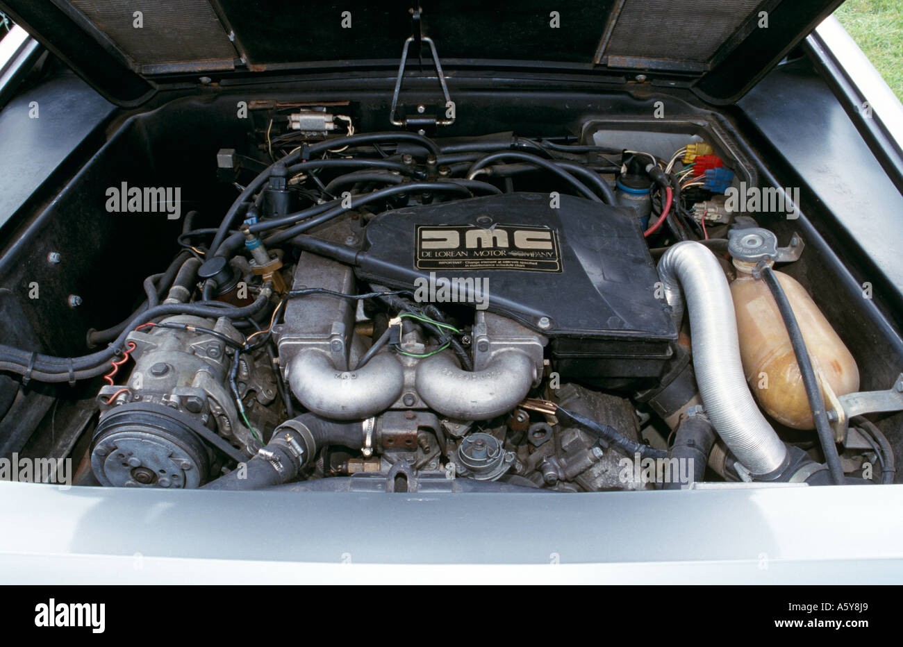 De Lorean. 1981 bis 1982 gebaut. Entworfen von Giugiaro.  2849cc-Renault V6-Motor. Stockfoto