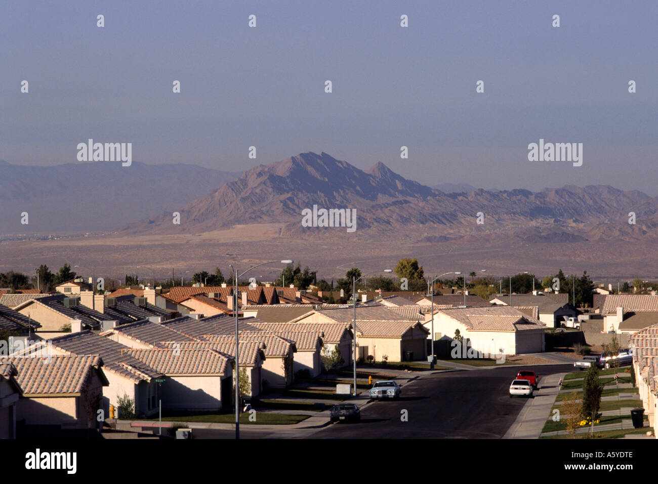Gehäuse in Henderson, Nevada in der Nähe von Las Vegas. Stockfoto