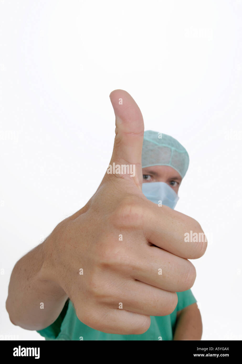 Daumen nach oben Stockfoto