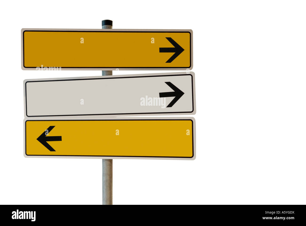 Leere Zeichen Stockfoto