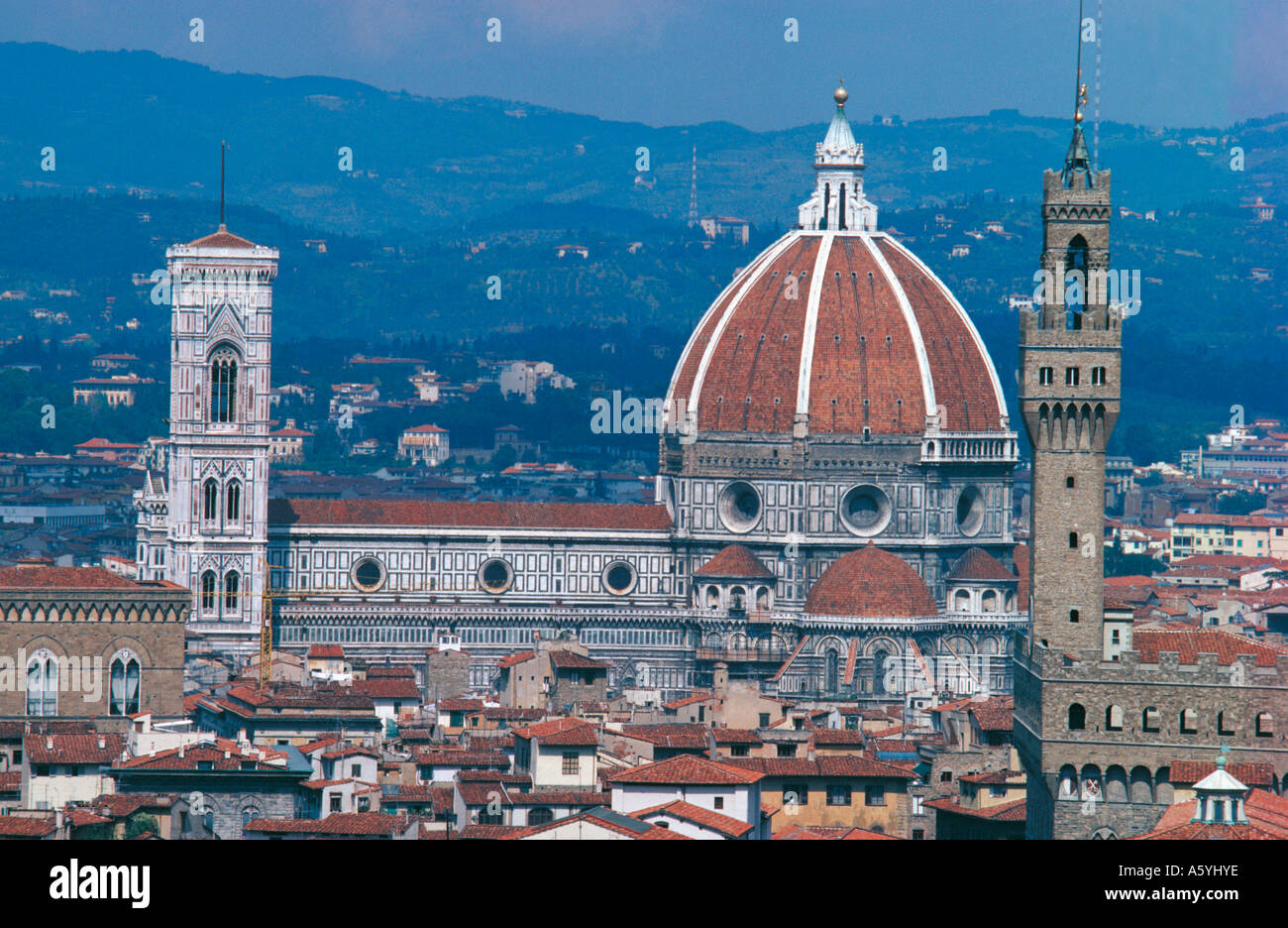 Kuppel der Kathedrale, die Kathedrale von Florenz, Florenz, Toskana, Italien Stockfoto