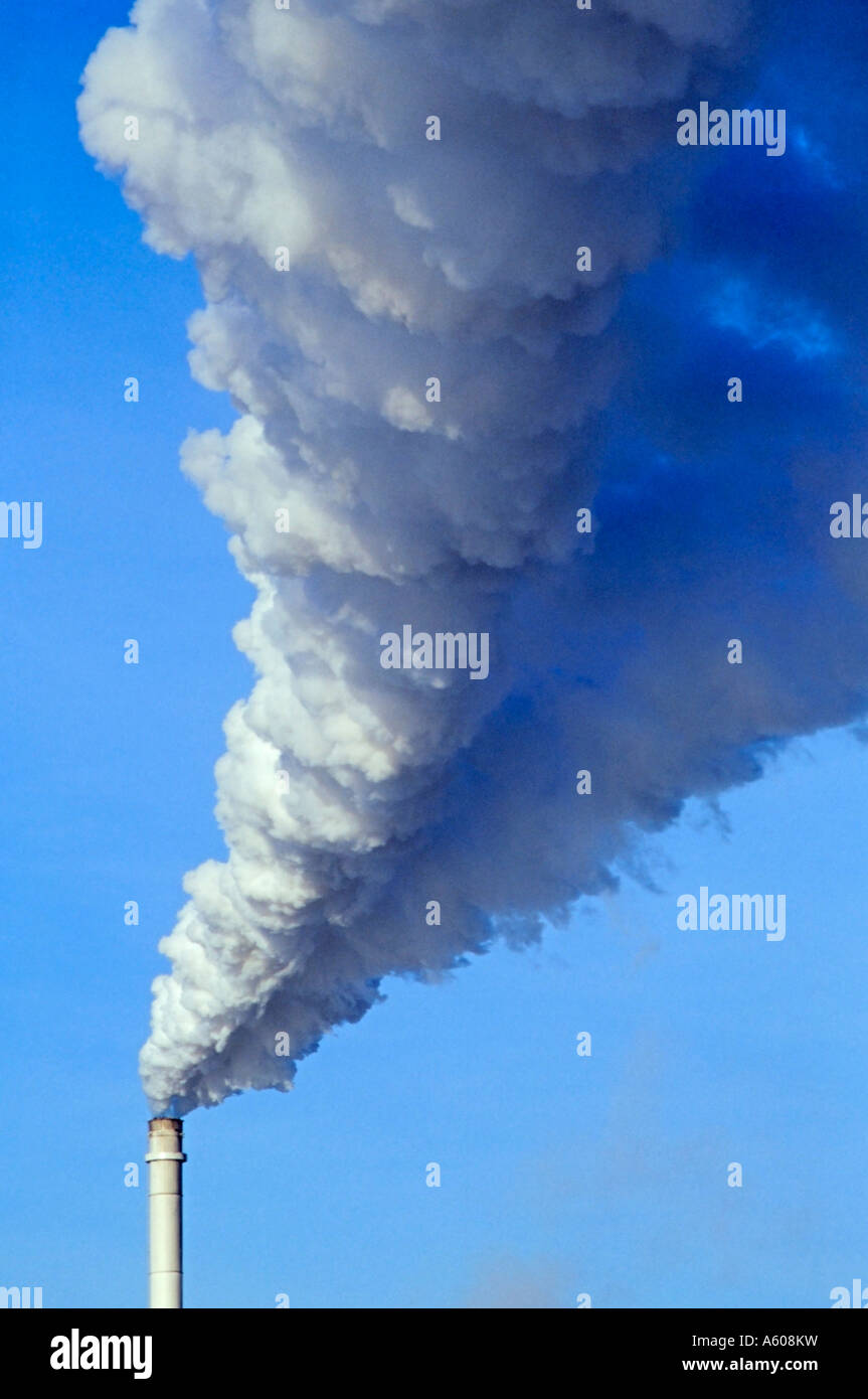 Rauchverunreinigung-Industrial-Szene Stockfoto