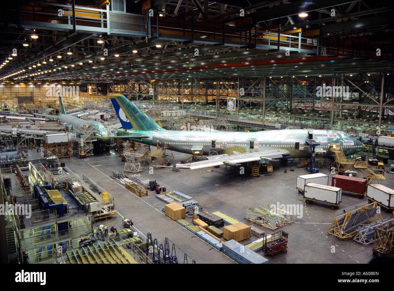 Boeing 747-Werk in Everett Washington Stockfoto