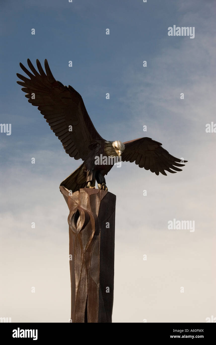 Adler-statue Stockfoto