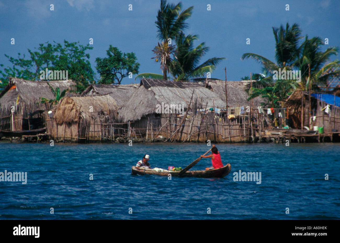 San Blas Inseln Panama Golf von Mittelamerika Stockfoto
