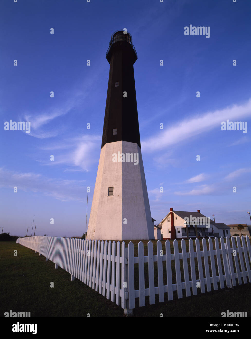 Leuchtturm auf Tybee Island Savannah Georgia Stockfoto