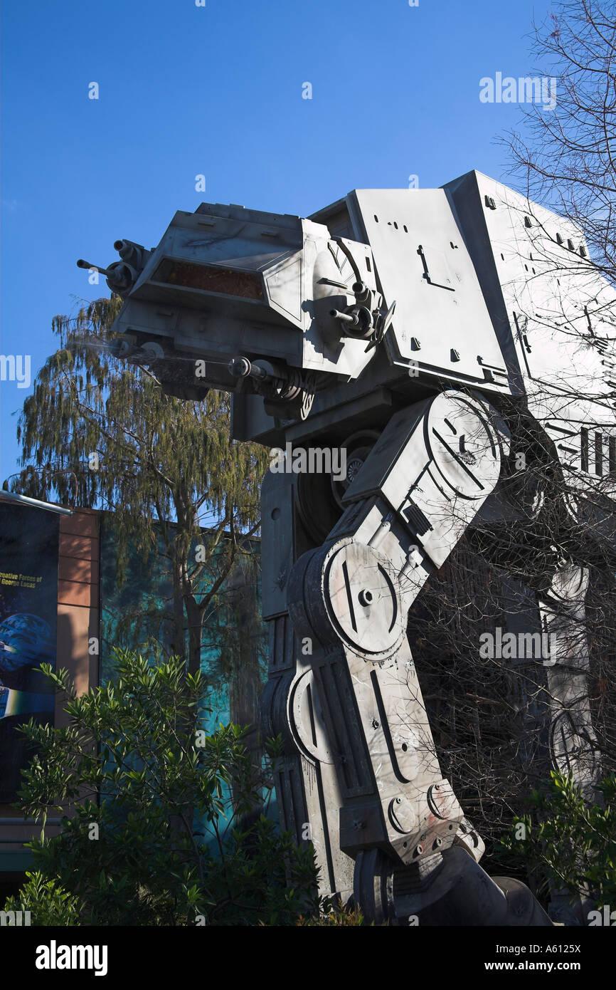 Landen Sie, Walker, Star Wars, Disney MGM Studios, Orlando, Florida, USA Stockfoto