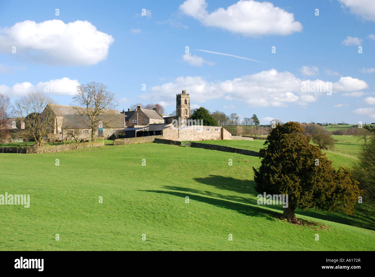 Dorf von Dethick, Derbyshire Stockfoto