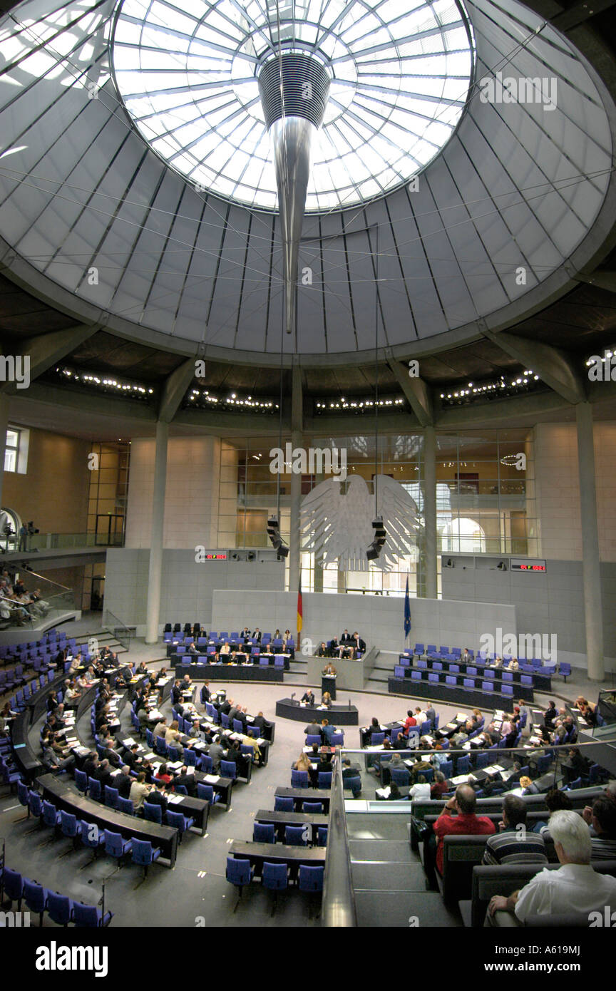 Sitzung des Deutschen Bundestages, Berlin, Deutschland Stockfoto