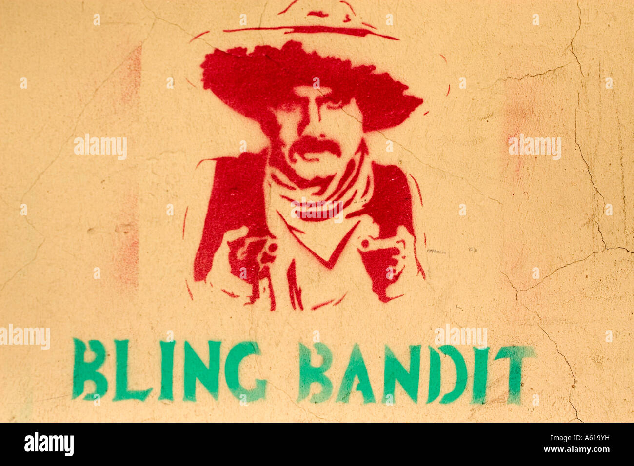 Graffiti - Blinc Bandit Stockfoto