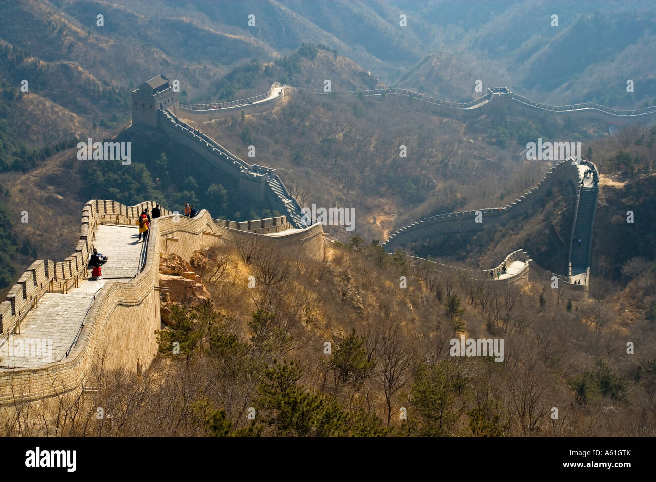 Chinesische Mauer bei Badaling. JMH2503 Stockfoto