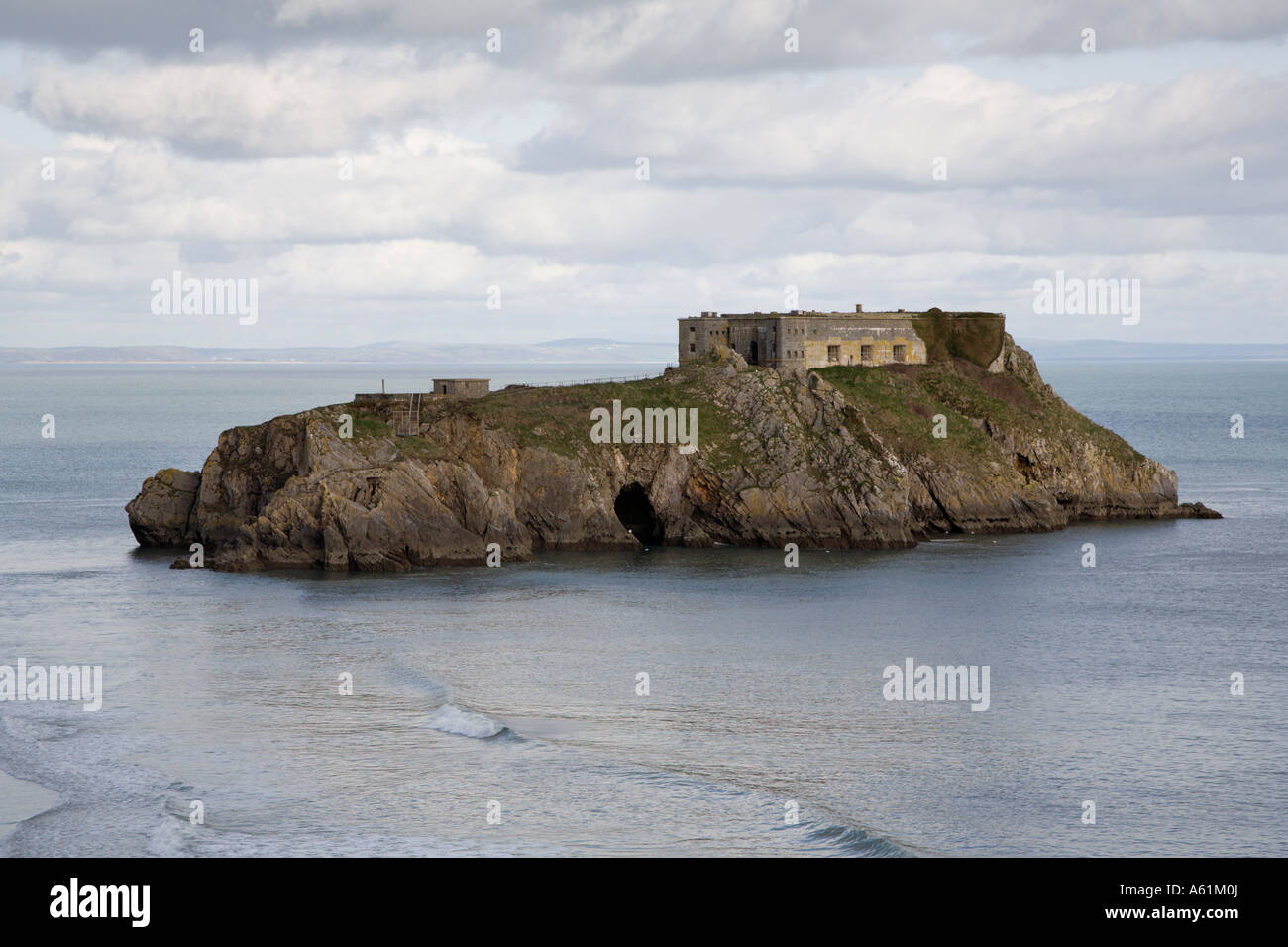 St. Catherines Island in Tenby Pembrokeshire Stockfoto