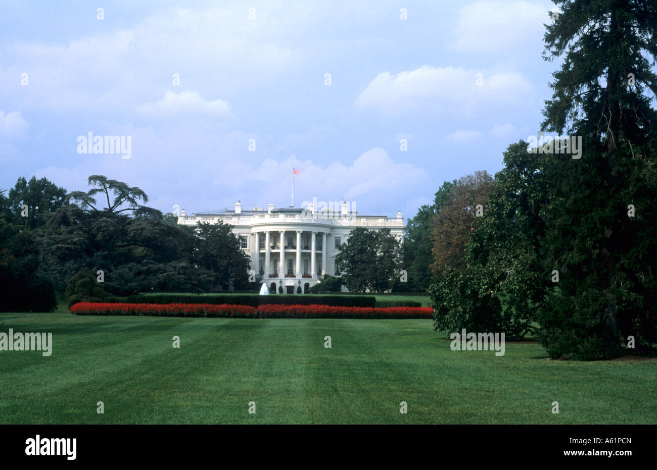 Die schöne Farbe des berühmten Präsidenten White House der Regierung in Washington, D.C. in den USA Stockfoto