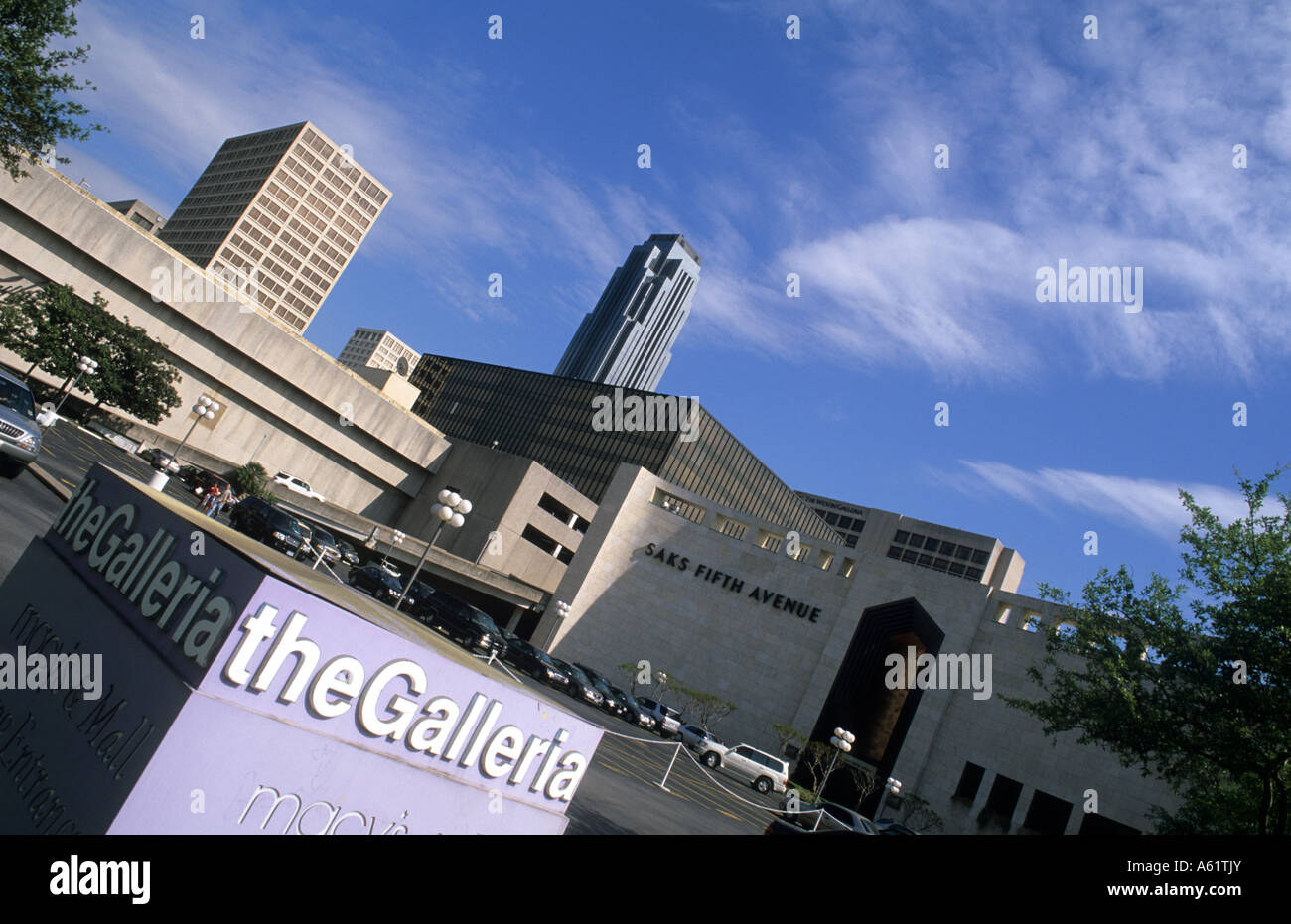 Schöne moderne high-End gehobenen Einkauf bei der berühmten Galleria Mall in Houston Texas USA Stockfoto
