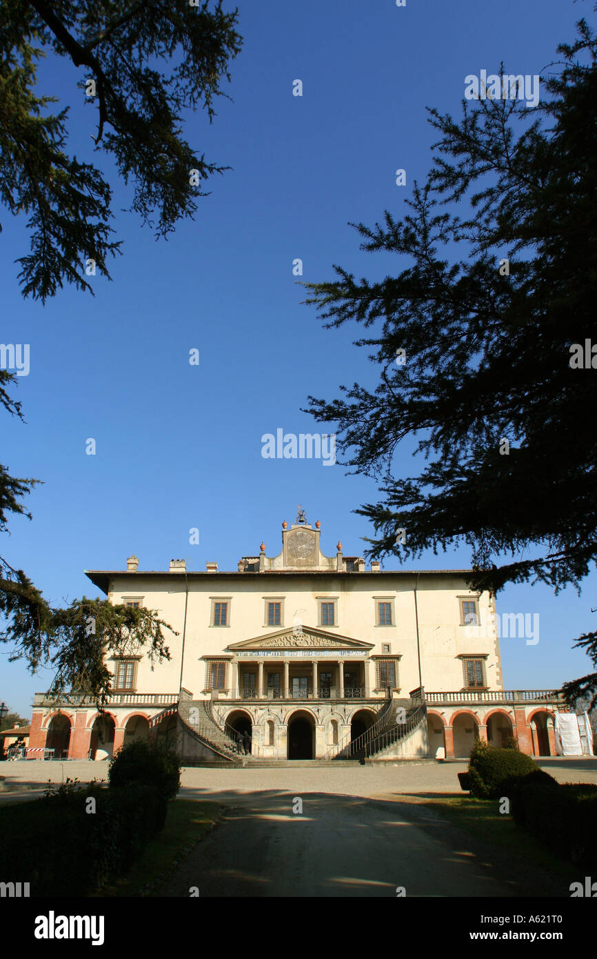 Villa Medicea Poggio a Caiano Toskana Italien Stockfoto