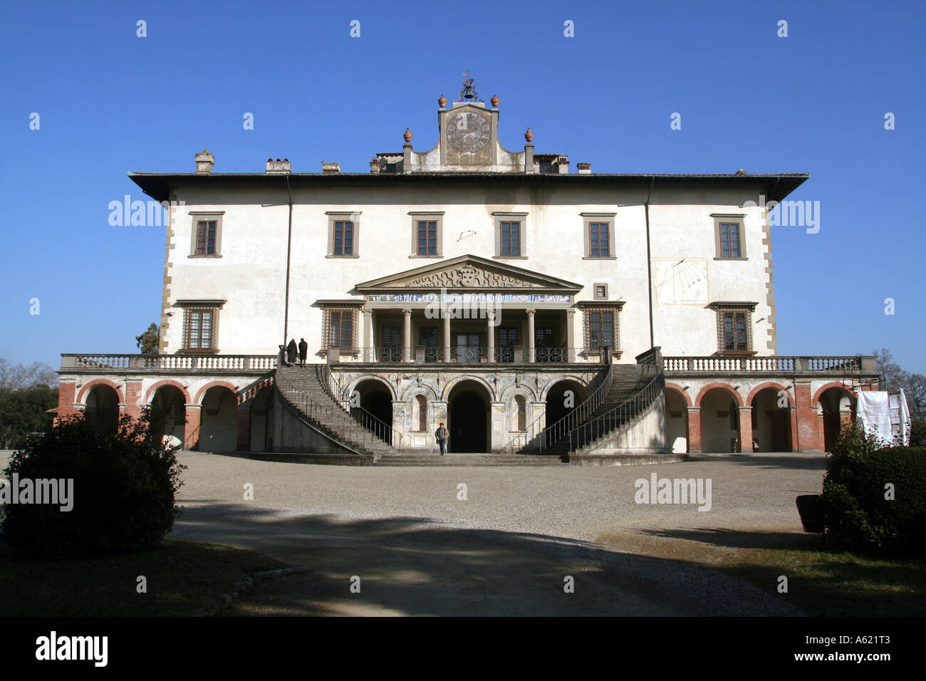 Villa Medicea Poggio a Caiano Toskana Italien Stockfoto