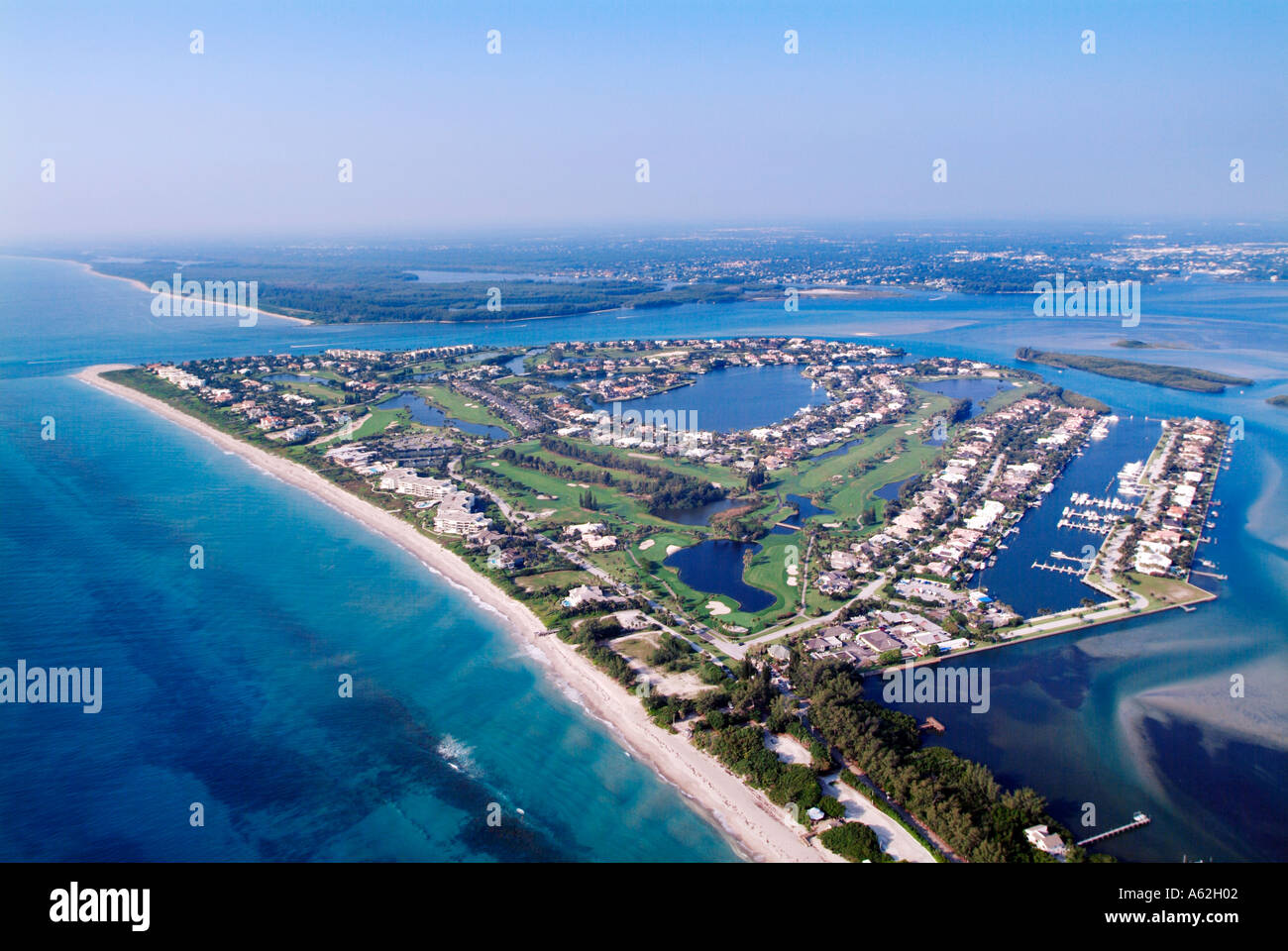 Sailfish Point Saint Lucie Inlet auf den Intracoastal Waterway und St. Lucie River Küste Küste
