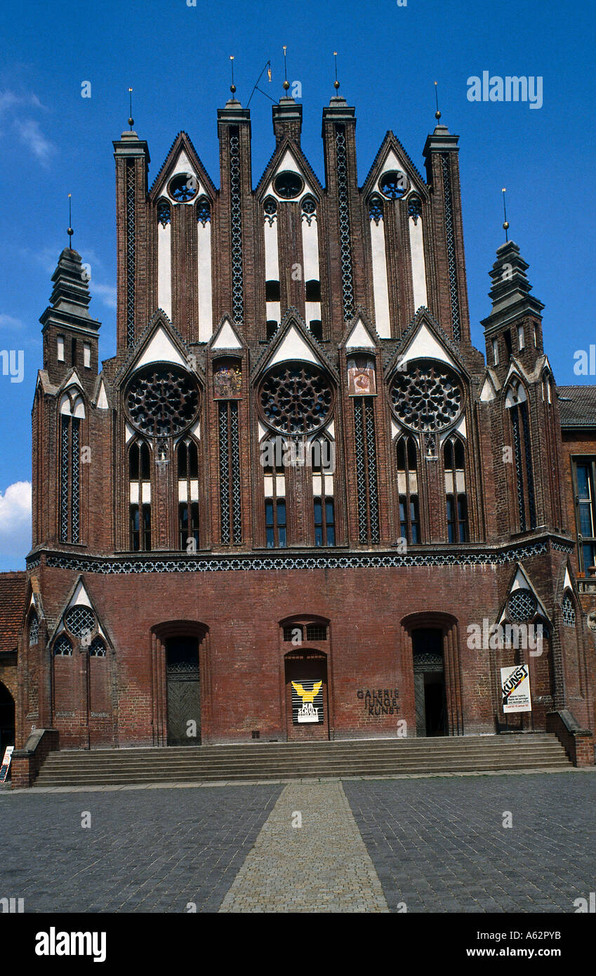 Fassade des Hauses, Frankfurt An Der Oder, Brandenburg, Deutschland Stockfoto