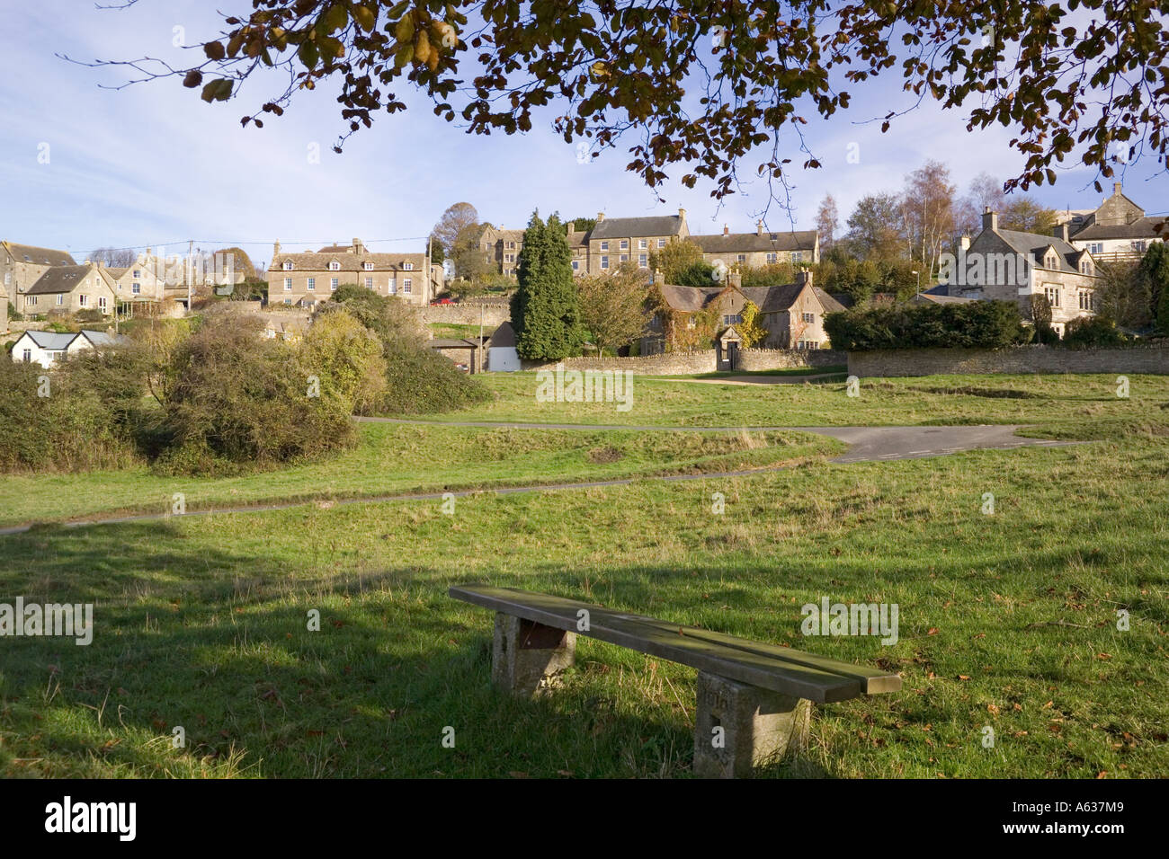 Herbst in den Tälern Stroud in Amberley, Gloucestershire Stockfoto