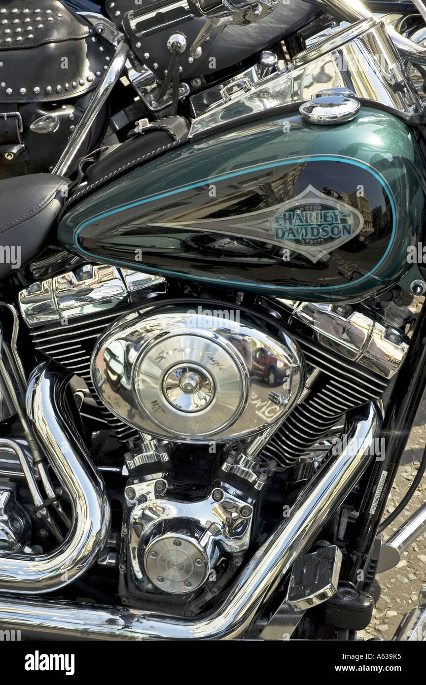 Nahaufnahme des Motorrads Stockfoto