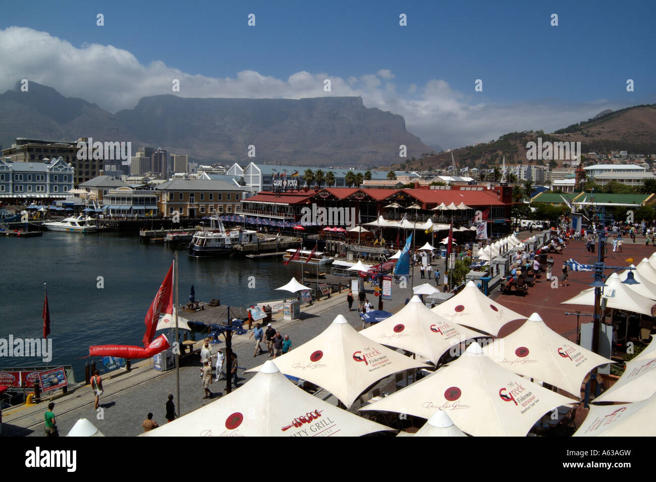 Das Victoria und Albert Waterfront Komplex bildet einen Teil des Hafen von Cape Town South Africa Stockfoto