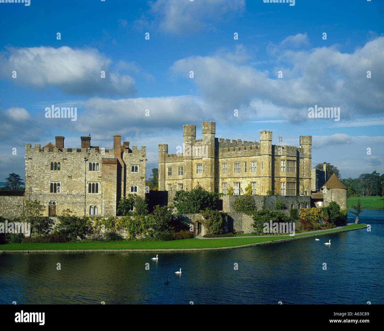 Leeds Castle Kent England Stockfoto