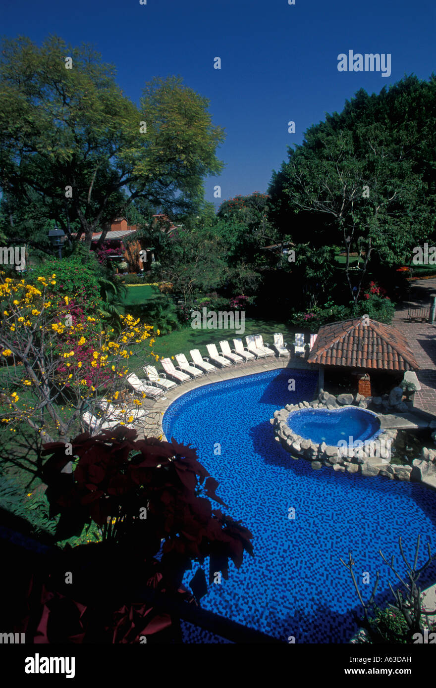 Swimmingpool, Hosteria Las Quintas Resort und Spa Hosteria, Hotel, Resort, Spa, Zimmer, Unterkunft, Unterbringungsart, Cuernavaca, Morelos, Mexiko Stockfoto