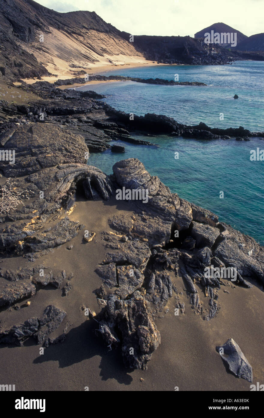 Vulkanlandschaft, Bartolome Insel, Galapagos-Inseln, Provinz Galapagos, Ecuador, Südamerika Stockfoto