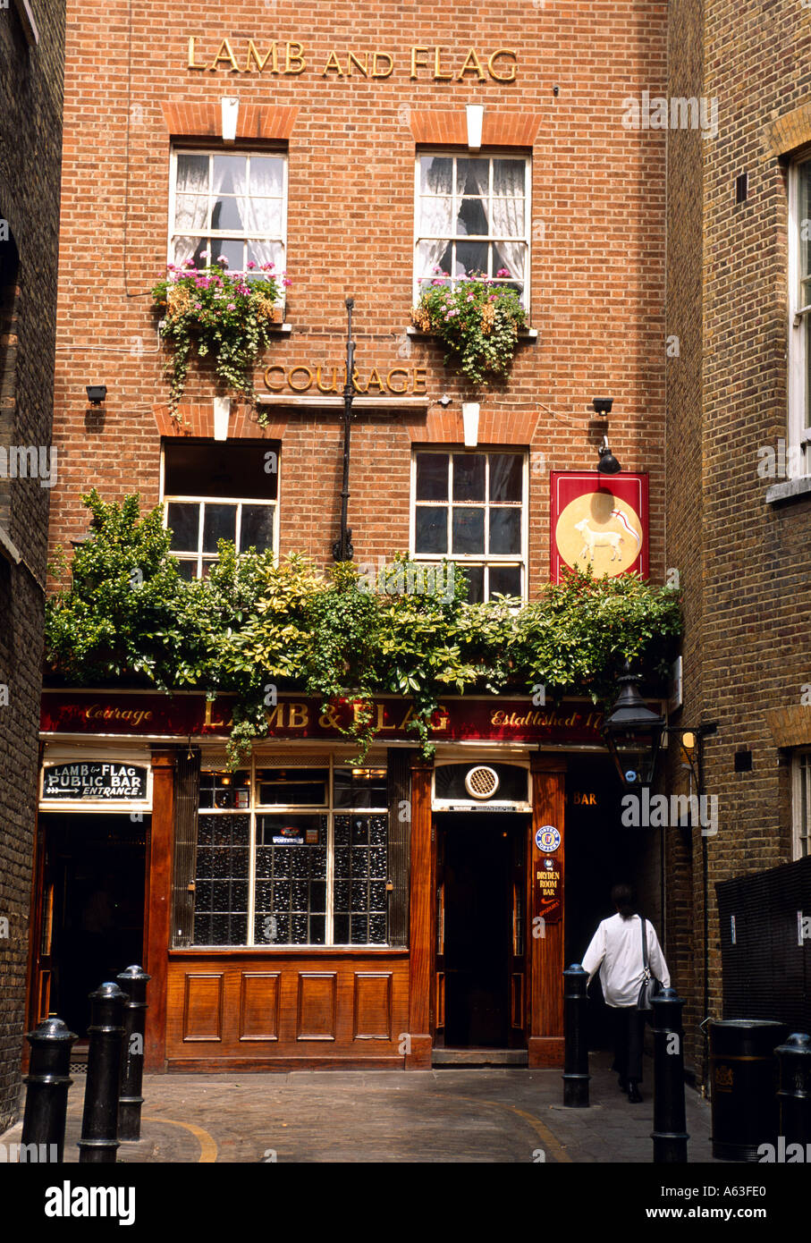 Das Lamm Flagge Pub im Zentrum von London England Stockfoto