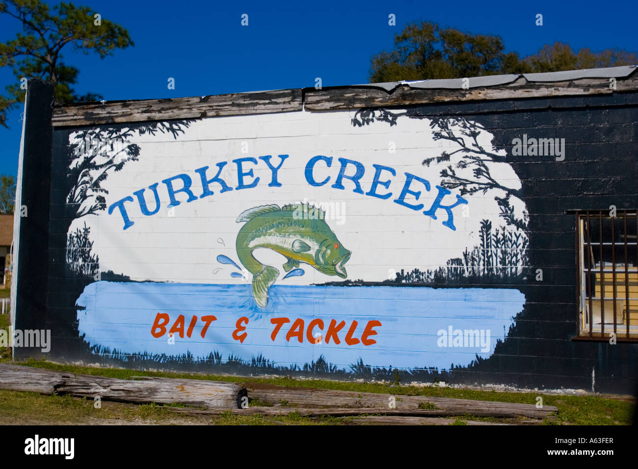 Köder und Tackle Shop in der Nähe von Lakeland, Florida Stockfoto