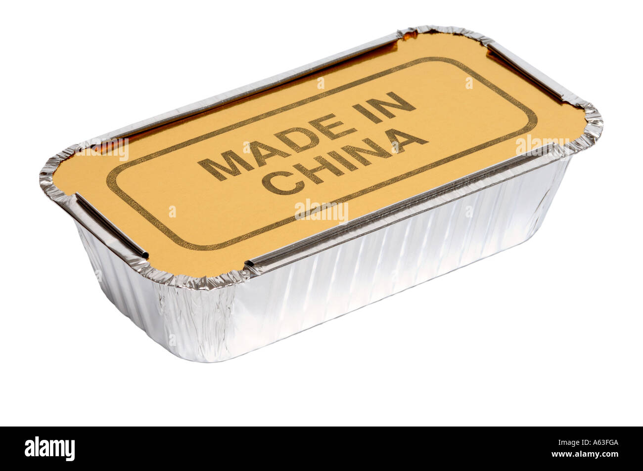 Hergestellt in China Imbiss Tablett Stockfoto