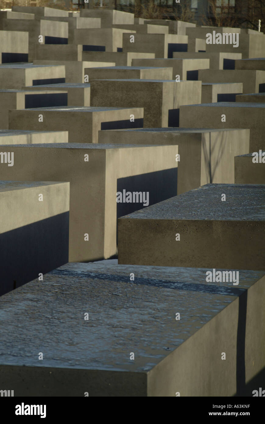 Beton-Stelen am Holocaust Mahnmal, Berlin, Deutschland Stockfoto