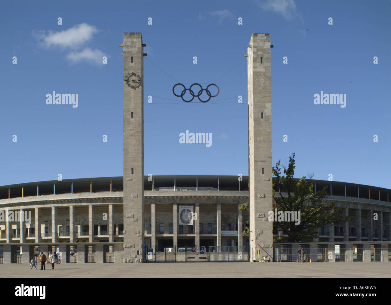 Eingang des Olympiastadions, Berlin, Deutschland Stockfoto
