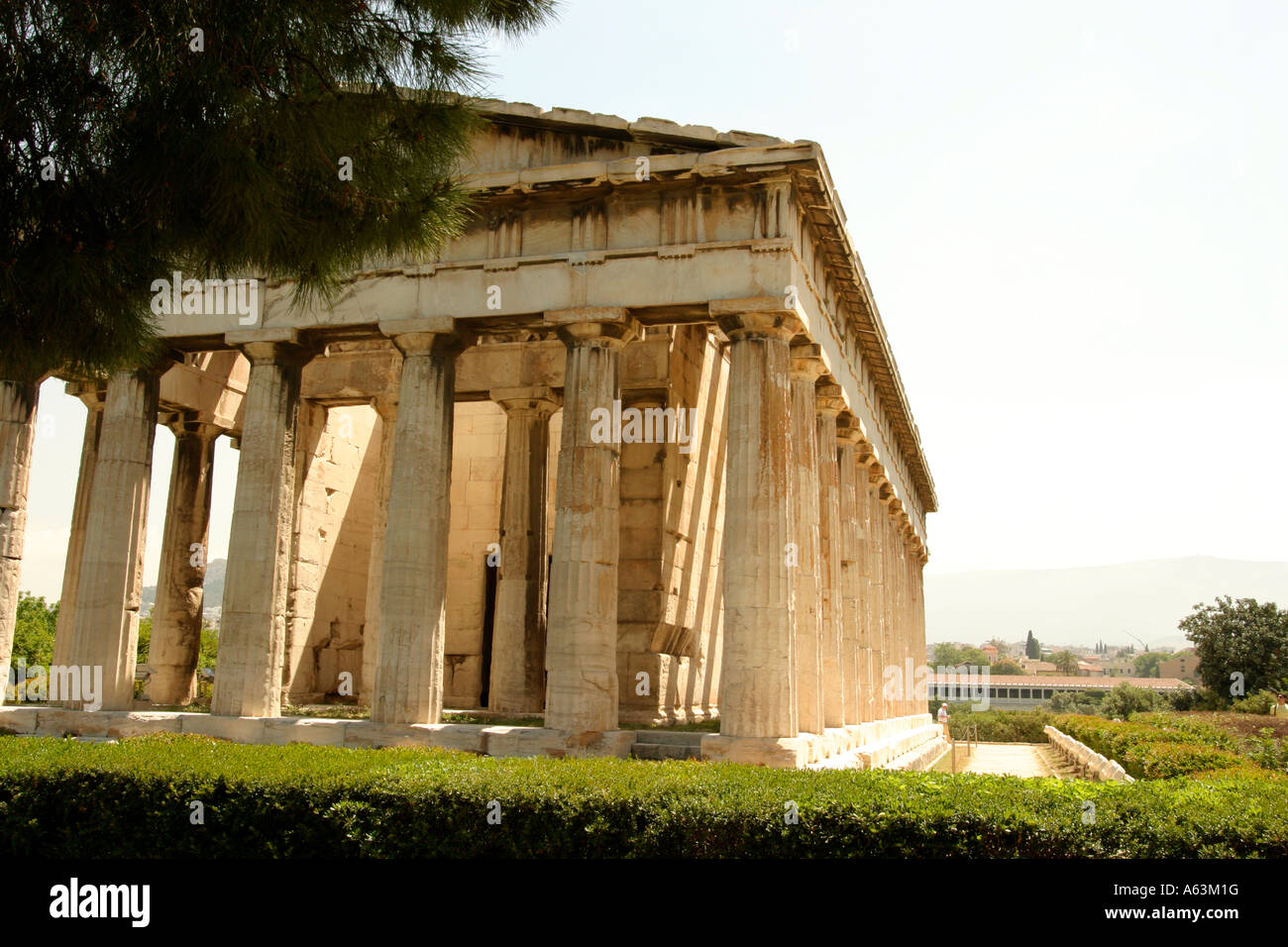 Tempel des Hephaistos Hephaestus oder Thission Theseion gebaut im 5. Jahrhundert v. Chr. antiken Agora Athens Griechenland Stockfoto