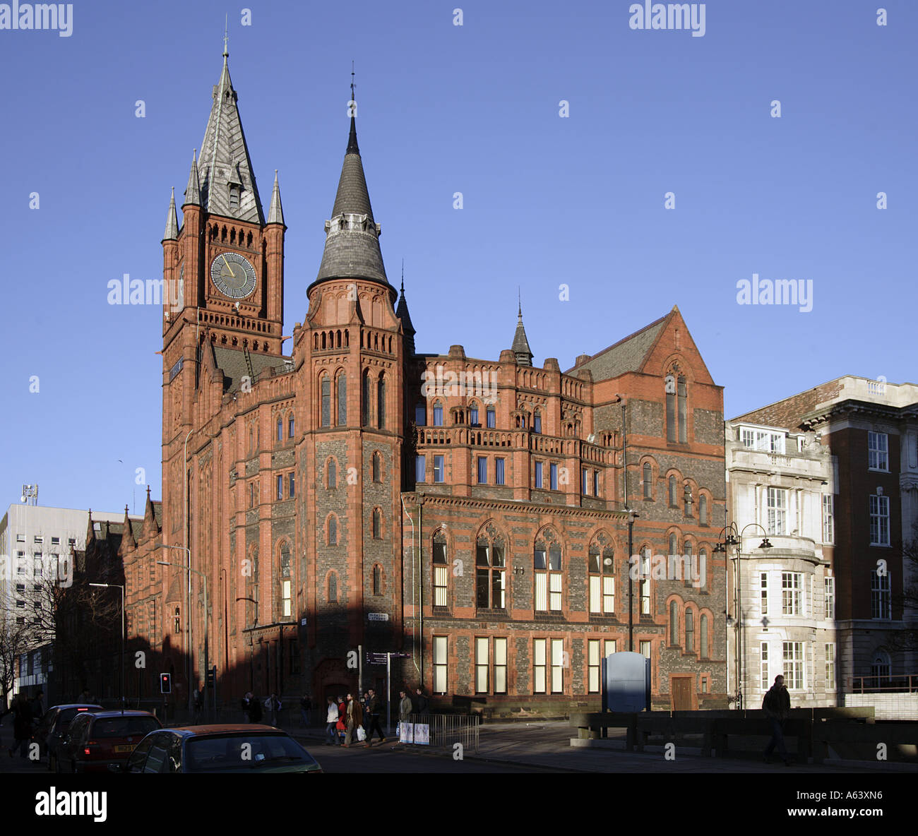 Die Universität von Rummenigge Victoria aufbauend auf Brownlow Street Liverpool UK von Alfred Waterhouse 1889-92 Stockfoto