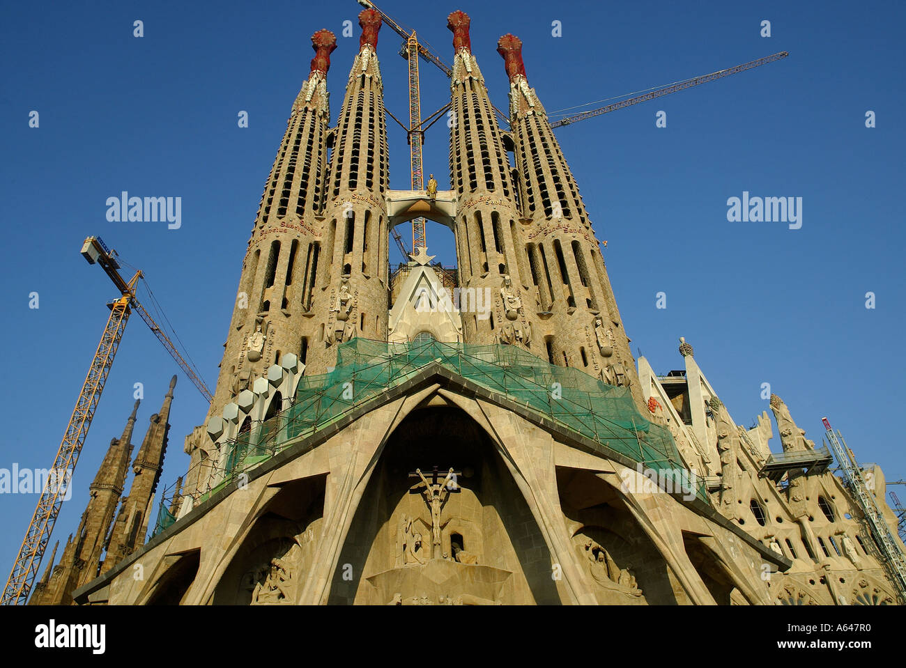 STADT BARCELONA SPANIEN KATHEDRALE SAGRADA FAMILIA Stockfoto