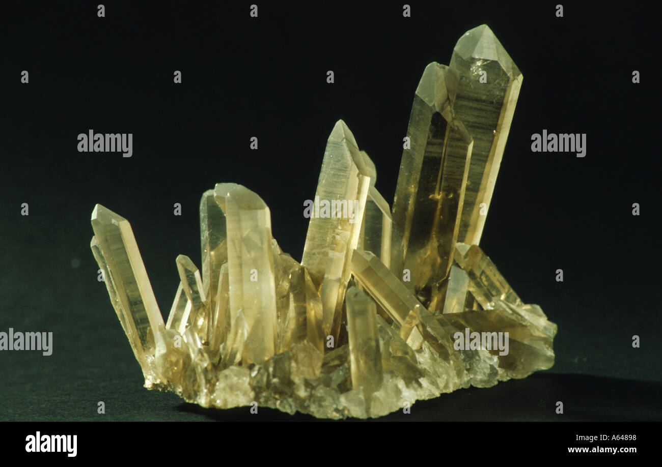 Rauchquarz Rauchquartz aus Madagaskar Stockfoto