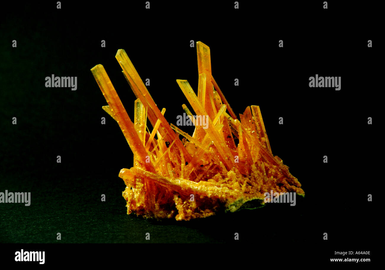 Gips Calcium-Sulfat Kristall aus Alabastergips aus Lublin Polen Stockfoto