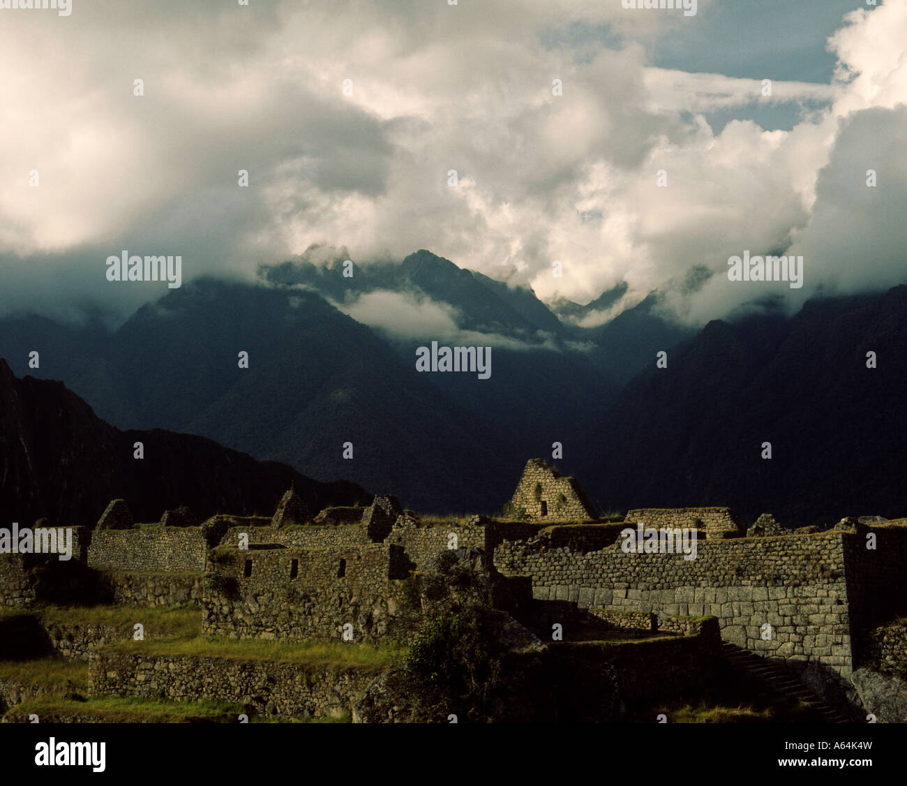 Inka-Ruinen von Machu Picchu, peru Stockfoto