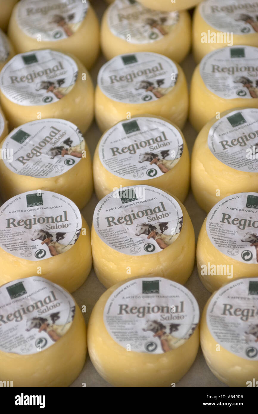 Zentralmarkt Käse Display Stockfoto