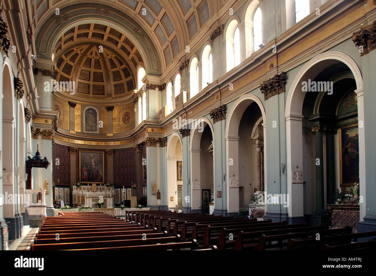 UK London Soho Square St Patricks RC Kirche Stockfoto