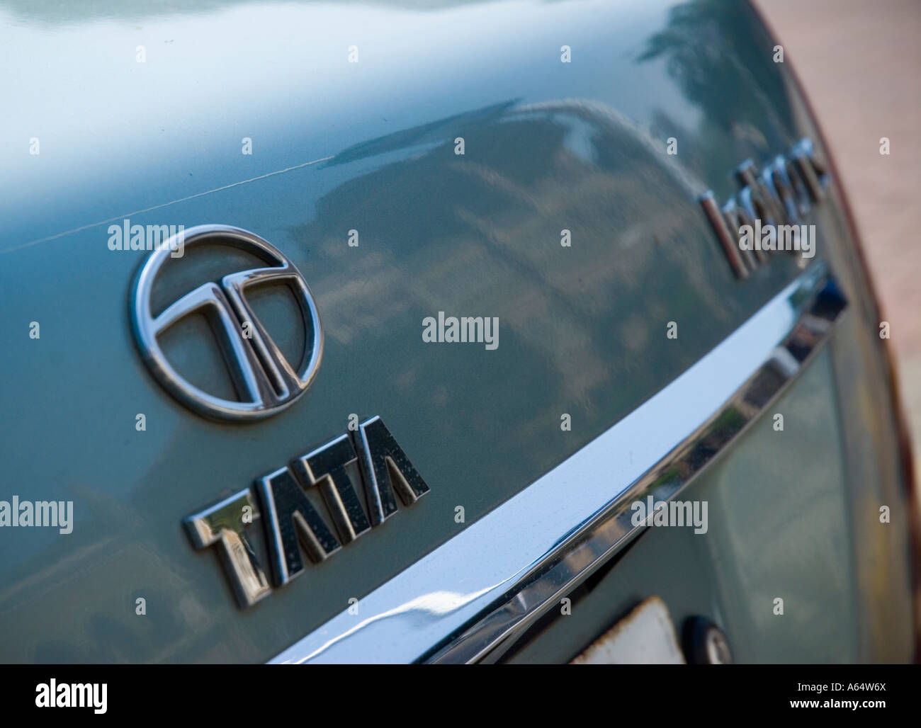 Tata Indigo Auto Indien Stockfoto