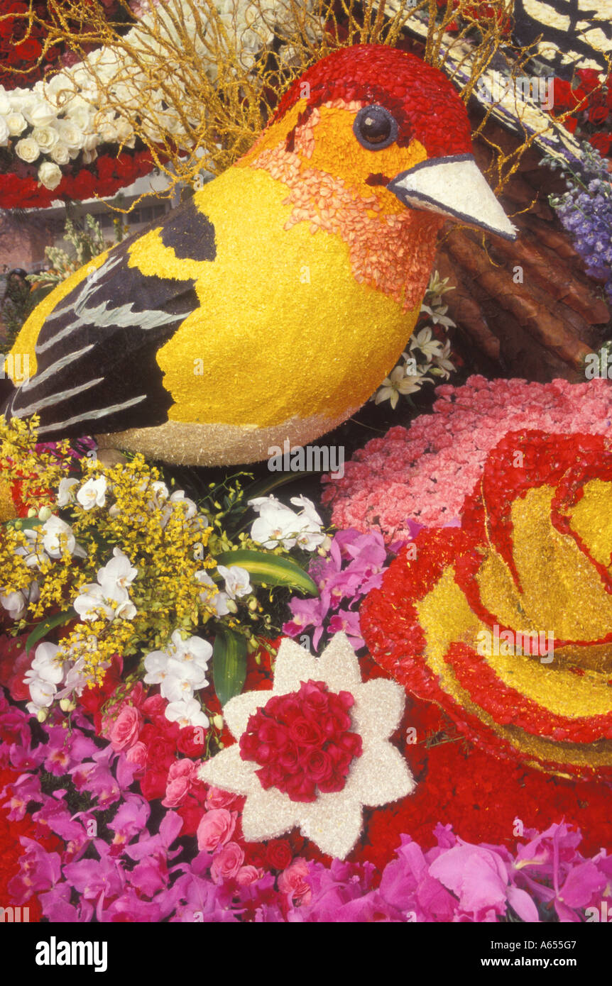 Schwimmer im Tournament of Roses Parade Pasadena Kalifornien Stockfoto