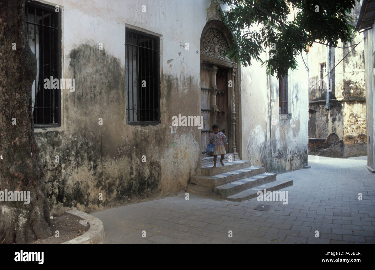 Sklavenhändler Tippu Tip Haus des 19. Jahrhunderts Stone Town Sansibar Tansania Stockfoto